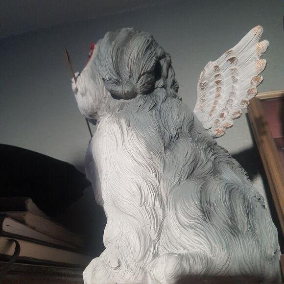 Valentines Day Cupid 10" Dog Shitzu Figurine Love Dan Dee Shelf Decor - Picture 4 of 7